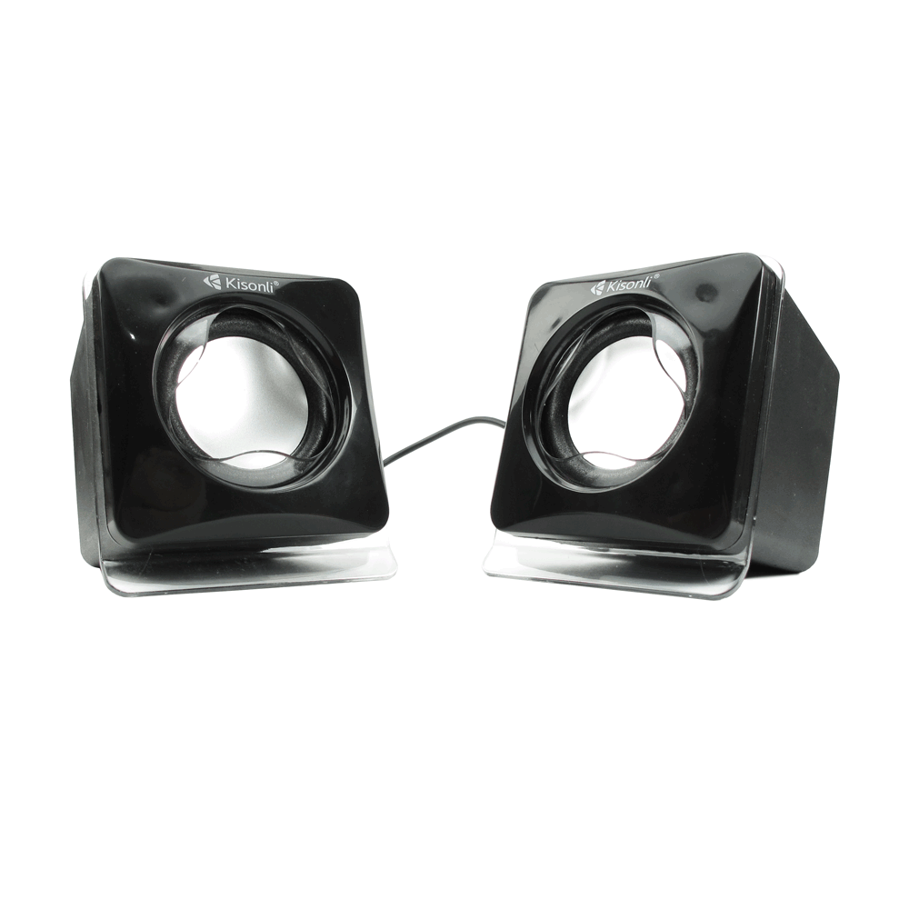 Kisonli V410 Speakers 3W*2, USB, Black - 22044 