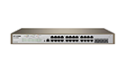IP-Com Switch PRO-S24-410W, 24x GbE PoE+ ports, 4x GbE SFP slots, L3 management 