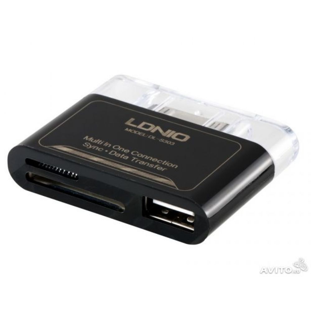 LDNIO DL-S303 Card Reader + USB port-14208