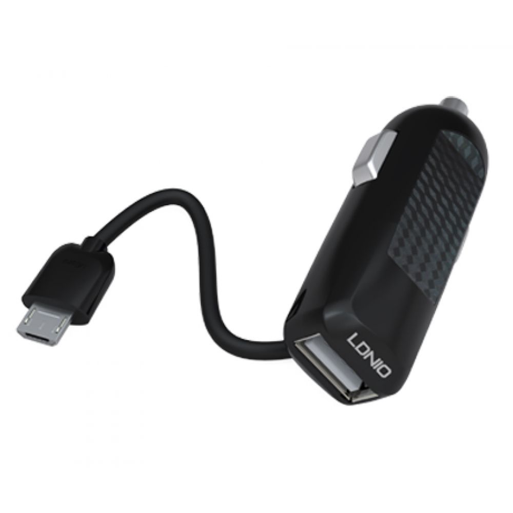 LDNIO DL-C25 DC12-24V 5V/2,1A, Car charger Universal,1 x USB, with Micro USB cable-14275 