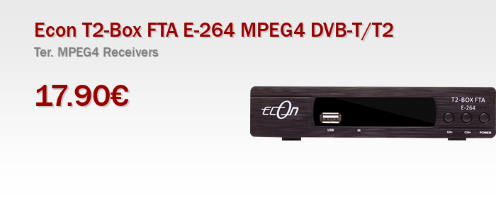 Econ T2-Box FTA E-264 MPEG4 DVB-T/T2