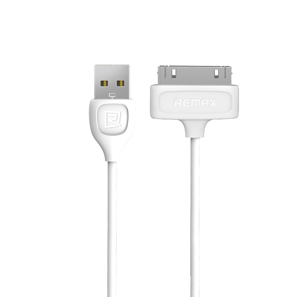 Remax RC-050i Lesu Data cable, iPhone 4 30 Pin, 1.0m, White - 14818