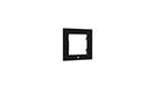 Shelly Wall Frame 1 - Black Black Wall Switch for Smart Relays