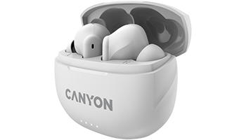 CANYON CNS-TWS8W Bluetooth headset, with microphone white