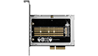 AXAGON PCEM2-NC PCI-E 3.0 4x - M.2 SSD NVMe, up to 80mm SSD + passive cooler