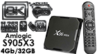 X96 MAX Plus 4GB/32GB Amlogic S905x3 Android 9.0 8K Video Decode TV Box 2.4G+5.8G WiFi Bluetooth 100